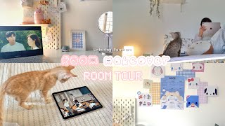 Cozy  Pinterest Inspired 2024 Room Makeover🧸🪴 Desk Makeover☁️ Aesthetic IKEA Temu  Herlife [upl. by Lrub881]