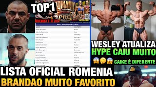 BRANDÃO SERÁ O TOP1  LISTA DE TODOS RIVAIS NO ROMENIA PRO  WESLEY VISSERS E CAIKE PRO [upl. by Nosa498]