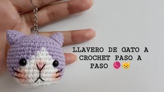 Llavero de gato a crochet paso a paso [upl. by Payson]