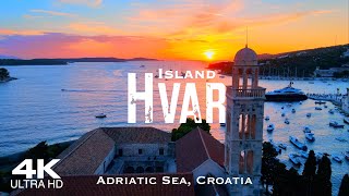 HVAR Island 🇭🇷 Drone Aerial 4K 2023  Hrvatska Croatia [upl. by Carmelia]