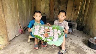 Thanh Quang boys make a lot of cakes from taro root peanuts and sugar [upl. by Maida]