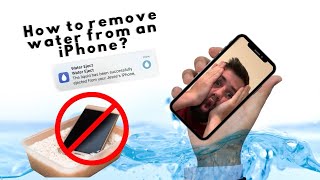 How To Remove Water From An iPhone 💧📲 [upl. by Yniatirb]