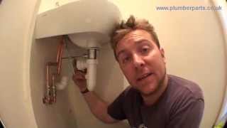 Ep6 Wash Basin Install  Install Waste Pipe and Test  Plumbing Tips [upl. by Hplodnar]