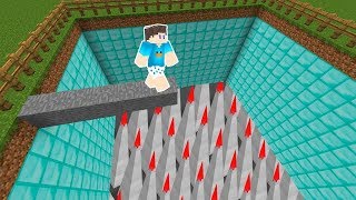 NÃO CAIA NA PISCINA DE ESPINHOS NO MINECRAFT [upl. by Leiuqese]