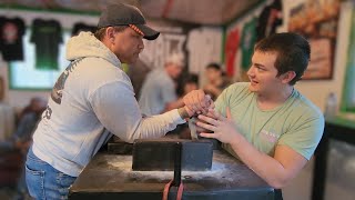 Auden Larratt Teaches Armwrestling  How to Armwrestle for Beginners [upl. by Agemo]