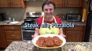 Italian Grandma Makes Steak alla Pizzaiola [upl. by Aramac]