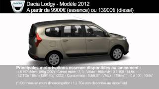 Dacia Lodgy  prix finitions dimensions et motorisations [upl. by Eelanej]