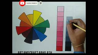 Colour Wheel amp Colour Scale  How to Draw Colour Wheel Circle  Colour Scale [upl. by Aurore]