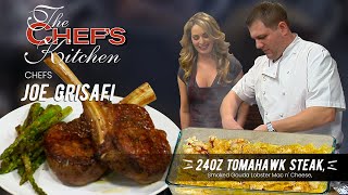 Tomahawk Ribeye Steak amp Lobster Mac and Cheese  Chef Joe Grisafi [upl. by Wallford]