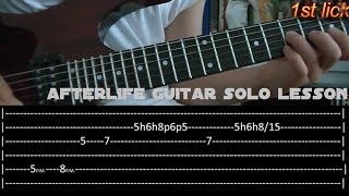 Afterlife Guitar Solo Lesson  Avenged Sevenfold with tabs [upl. by Aiem]