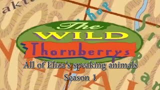 The Wild Thornberrys  Every voice actor of Elizas speaking animals Season 1 READ DESCRIPTION [upl. by Patrizio597]