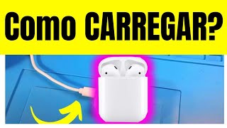 como carregar fone de ouvido Airpods Pro do mercado livre e como saber se o airpods está carregando [upl. by Modestia813]