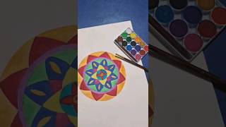 Watercolour mandala art watercolor mandalaart mandaladrawing mandalalover song [upl. by Bathsheb547]