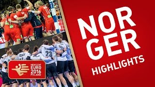 Semifinal highlights Norway vs Germany  EHF EURO 2016 [upl. by Koslo]