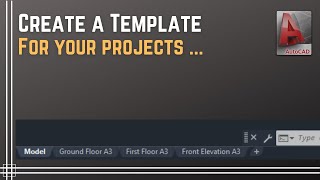 Autocad  How to create a Template file for your projects [upl. by Erodisi248]