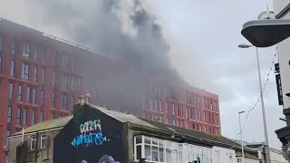 Blackpool Fire 🔥 at New Office Block Aftermath [upl. by Lenard]