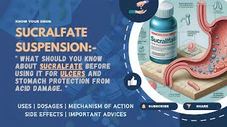 Sucralfate Suspension Uses Dosage Side Effects amp Expert Tips for Ulcer Relief  MediInsights [upl. by Adolfo]