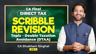 Ch 22 Superfast Revision DTAA  CA CMA Final Direct Tax ICAI  CA Shubham Singhal [upl. by Sessylu]