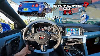 POV DRIVE I Bought the LAST R35 Skyline GTR  Taking Delivery amp Driving  RAREST GTR [upl. by Alyehs]