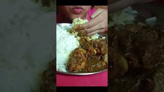 Asmr Today Eating Chicken GrevyRice food hostellife eatingshow mukbang [upl. by Adnamahs900]