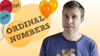 Learn Ordinal Numbers in English [upl. by Aical]