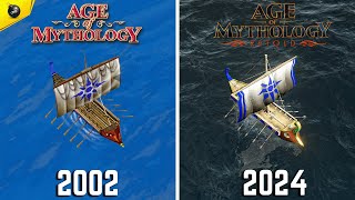 Age Of Mythology RETOLD vs ORIGINAL  Details amp Graphic Comparison [upl. by Nnylahs]