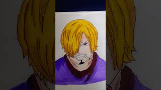 BLACK LEG SANJI DRAWING [upl. by Mercie]