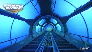 Hyperspace Mountain  Star Wars Coaster Ride  Disneyland 2022 [upl. by Eidnahs]