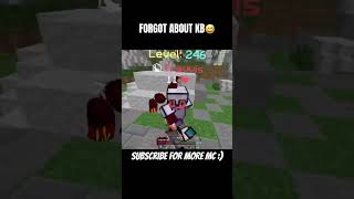 FORGOT ABOUT KNOCKBACK😅 minecraft pvp shorts [upl. by Eterg]