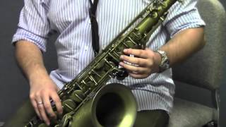 Tenor Saxophone  Posture Hand Position and Embouchure [upl. by Idisahc]