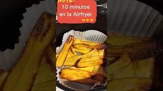 Platanos maduros en la Airfryer 😊😊😃 iamgrateful mykitchen love calories behappy [upl. by Rempe]