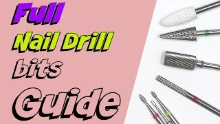 Nail Drill Bits Explained for Beginners [upl. by Pain149]