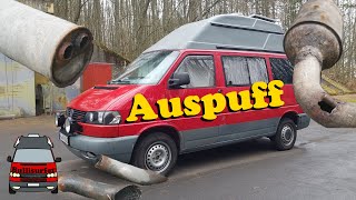 Auspuff tauschen amp Handbremse fest beim Bulli  VW T4 Reparaturen [upl. by Nannarb]