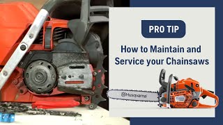 How to Maintain and Service Your Chainsaw  Husqvarna [upl. by Aneleve874]