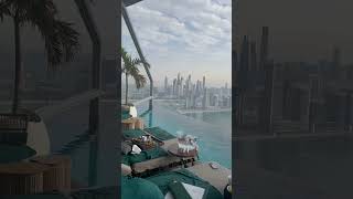 Spectacular sky pool in Dubai dubai skypool poolparty dubailife [upl. by Niwdla]