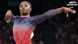 Simone Biles Olympics ends in heartbreak as she falls short of gold [upl. by Esir]