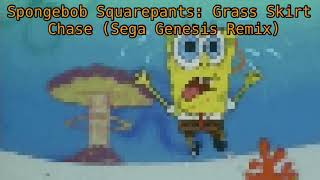 Spongebob Squarepants Grass Skirt Chase Sega Genesis Remix [upl. by Airetnahs]