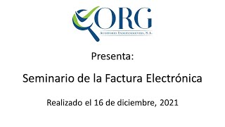 Factura Electrónica de Panamá  Seminario [upl. by Garlanda]