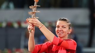 2016 Mutua Madrid Open Final WTA Highlights  Simona Halep vs Dominika Cibulkova [upl. by Anirbas298]