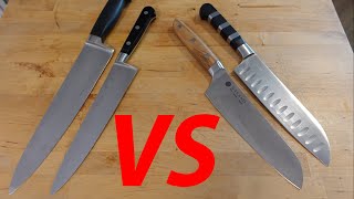 Santoku vs Chefs Knife Which Is Better For You [upl. by Yenwat]