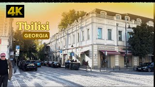 4K Tbilisi 🇬🇪 Georgia Street Walk City Tour at Davit Aghmashenebeli Avenue  November 2024 [upl. by Dew]