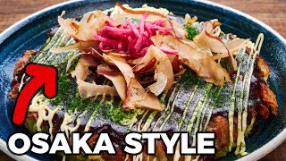 Traditional Okonomiyaki Recipe Japanese Cabbage Pancake [upl. by Herriott655]