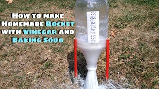 How to make Homemade Rocket with Vinegar and Baking Soda [upl. by Kimmi]