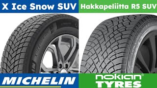 Michelin X Ice Snow SUV vs Nokian Hakkapeliitta R5 SUV [upl. by Lytle]