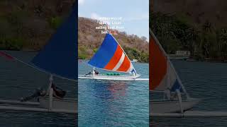 Unique way of sailing Local sailing boat from bali⛵⛵⛵⛵highlights sailboat boat sailingtrip [upl. by Enimrac180]