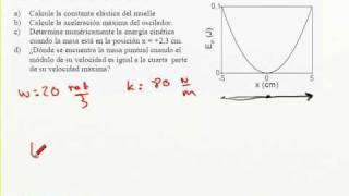 Eureka OSCILADOR ARMONICO SIMPLE Energia Potencial Física Selectividad Bachillerato [upl. by Teyugn]