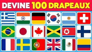 🚩 Devine 100 PAYS par leur DRAPEAU 🌍🧠  Europe Asie Amérique Afrique 🤯 [upl. by Jaan662]