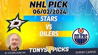 Dallas Stars vs Edmonton Oilers 6224 NHL Picks amp Predictions by Steven Duncan [upl. by Nalorac]