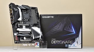 GIGABYTE Z390 DESIGNARE unboxing [upl. by Atekihc]