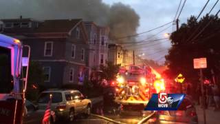 Massive fire engulfs apartments in Cambridge [upl. by Denys554]